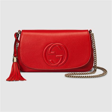 gucci chain red mens bag|Gucci bag small chain.